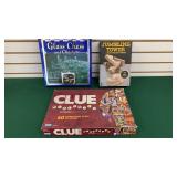Glass Chess & Checkers, Clue, New Jumbling Tower
