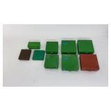 9 Empty Brass Containers