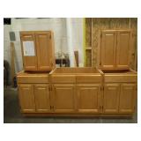 Honey Maple Kitchen Cabinet Set 7