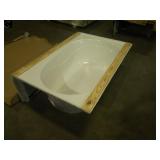 White Acrylic Soaking Tub By Aquarius Bathware