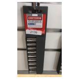 New-9Pc. 1/4" Deep Socket Set