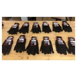 12 Pair Brown Jersey Gloves