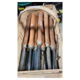 Box of Craftsman Wood Turning Lathe Chisels