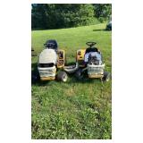 2 Cub Cadet Mowers, Do Not Run
