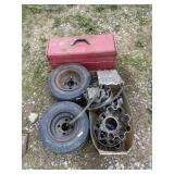 Tires, Tools Box and Wheel Hubs
