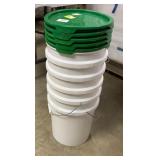 5 Gal. Buckets.  Times 5