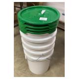 5 Gal. Buckets.  Times 4