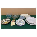 Box Serving Dishes, Glasses, Etc