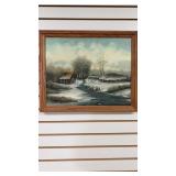 Framed Oil Painting- Signed