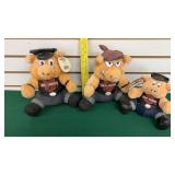 3 Harley-Davidson Toy Pigs
