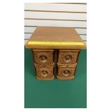 Oak Sewing Cabinet - 4 Drawers