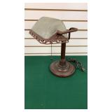 Metal Desk Lamp With Frosted Shade