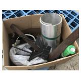 Box W/ Square, Flashing, 2 Sets Jumper Cables, Etc