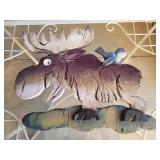 Wooden Moose Wall Hanger