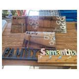 Decorative Mirrors, Coat Hanger, "Family" Decor