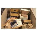 Box Lot Wood Decorations/Ornaments