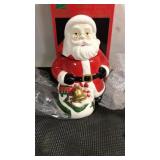 Ceramic Musical Santa Cookie Jar