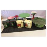 Holiday Items. Cake Plates