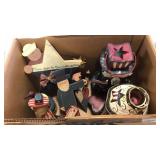 Box Lot of 4th of July Decorations