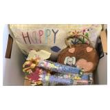 Box Lot of Easter Decorations