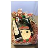 Box Lot of Holiday Decorations