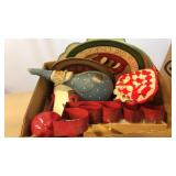 Box Lot of Holiday Decorations