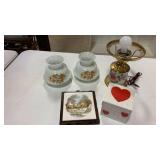 2-Lamp Shades, Lamp (missing shade)