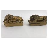Antonio Canova Brass Lion Book Ends