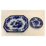 Porcelain Platter & Plate, (India)