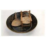 Antique Wooden Spoon, Minature Chair