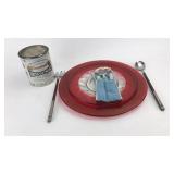 Oatmeal Can, Serving Dish & Stainless