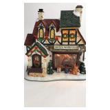 Hand Painted Porcelain Santa House