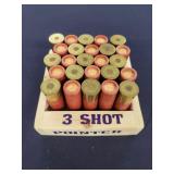 25 Vintage Pointer 12 Ga Shotshells - 3 Shot