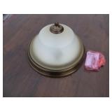 2-Light Ceiling Flush Mount, Russet Bronze