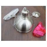 LED Light Brushed Nickel Integrated Pendant