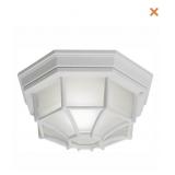 Hampton Bay Exterior Ceiling Light White Finish