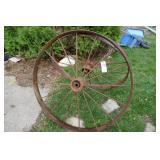 TWO MATCHING STEEL WHEELS