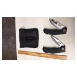 Double Knife Set W/ Belt Case