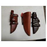 3 Leather Sheaths