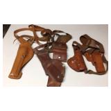 Leather Shoulder Holster, Times 3