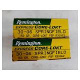 30-06 Springfield Remington Express Core Lokt Ammo