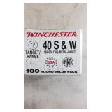 40 S&W - Winchester 165 Grain FMJ