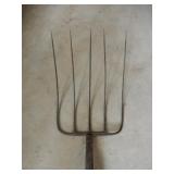 5 Tine Fork With Wooden Handle