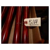 Set Of  6 "Wood River" Wood Handle Lathe Tools