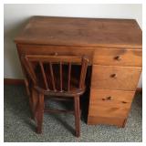 Small Student Desk (30" Wide) With Chair
