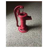 Pitcher Pump Painted Red