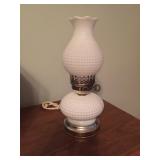 Milk Glass Dresser Lamp