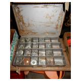 Metal Organizer Box With Assortment of Washers