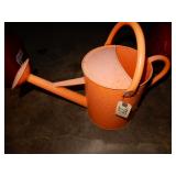 Modern Orange Metal Watering Can