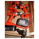 Black & Decier Cordless Drills (3) With Charger